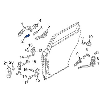 Kia OE - Front Right Exterior Door Handle Gasket