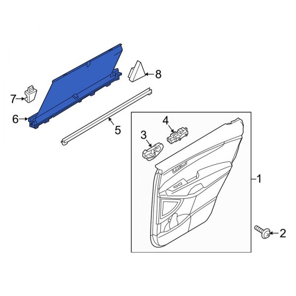 Door Glass Sunshade