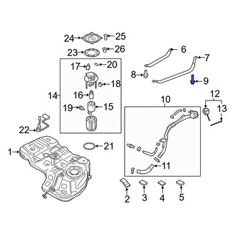 Kia OE - Fuel Tank Strap Bolt