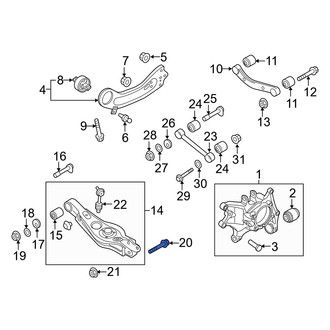 Kia OE - Upper Outer Suspension Control Arm Bolt