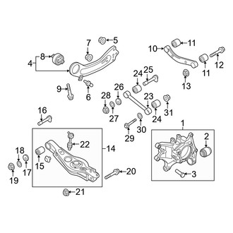 Kia OE - Rear Suspension - Suspension Components (FWD)
