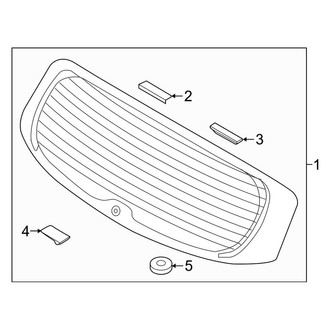 Kia OE - Lift Gate - Glass
