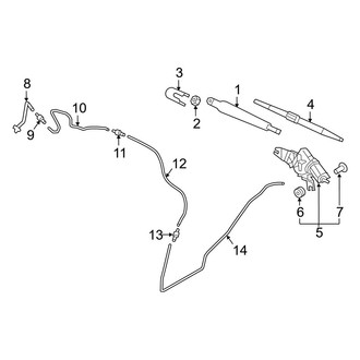Kia OE - Lift Gate - Wiper & Washer Components