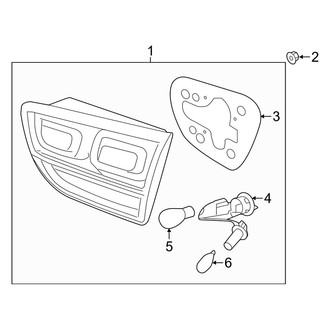 Kia OE - Rear Lamps - Combination Lamps (W/O LED)