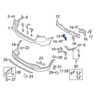 Kia OE - Upper Bumper Impact Bar Bracket