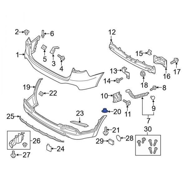 Bumper Cover Retainer