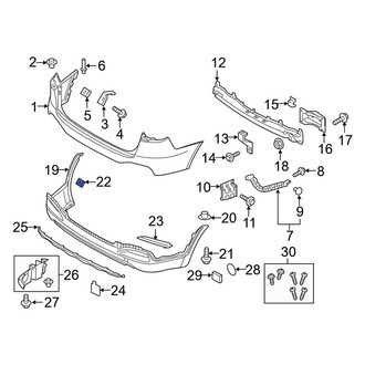 Kia OE - Wheel Arch Molding Nut