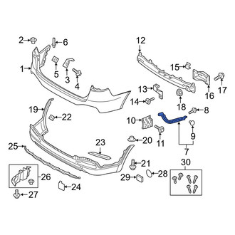 Kia OE - Rear Right Upper Bumper Cover Bracket