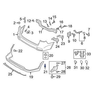 Kia OE - Wheel Arch Molding Screw