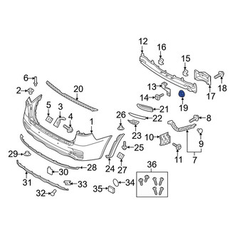 Kia OE - Bumper Impact Bar Nut