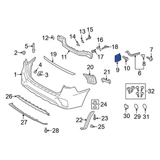 Kia OE - Rear Right Bumper Cover Bracket