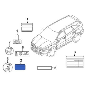 Kia OE - A/C System Information Label
