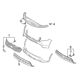Kia OE - Front Bumper & Grille - Grille & Components (LX)