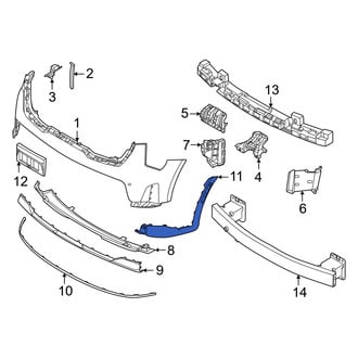 Kia OE - Front Right Bumper Trim