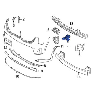 Kia OE - Front Left Lower Bumper Cover Bracket
