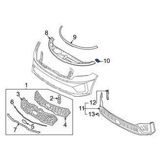 Kia OE - Left Radiator Support Access Cover Bracket