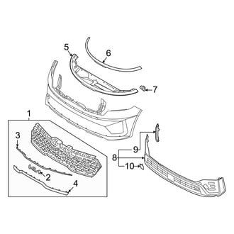 Kia OE - Front Bumper - Grille & Components (Hybrid EX / Hybrid S / Plug-In Hybrid SX / Plug-in Hybrid SX Prestige)