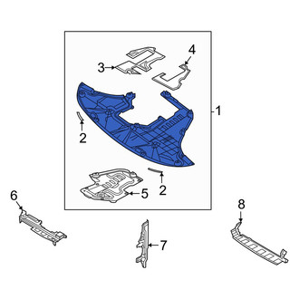 Kia OE - Front Radiator Support Splash Shield