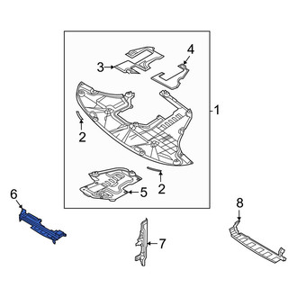 Kia OE - Front Upper Radiator Support Air Deflector