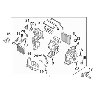 Kia OE - HVAC Unit Case Assembly
