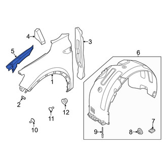 Kia OE - Front Right Fender Filler Panel