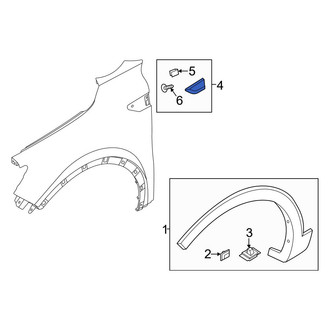 Kia OE - Front Left Fender Molding