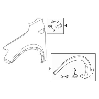 Kia OE - Fender - Exterior Trim (Hybrid EX / Hybrid SX Prestige / Plug-in Hybrid SX Prestige)