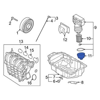 Kia OE - Engine Oil Filter Housing Cover