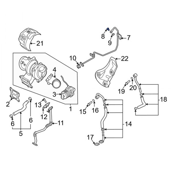 Turbocharger Oil Line