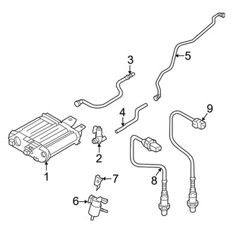 Kia OE - Emission System - Emission Components (EX / SX / SX Prestige / X-Line EX / X-Line SX Prestige F Engine VIN Character)
