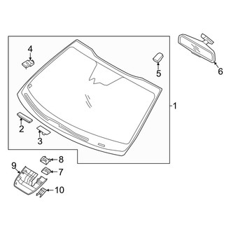 Kia OE - Windshield - Glass (SX / X-Line SX Prestige)