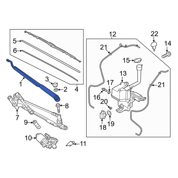 Windshield Wiper Arm