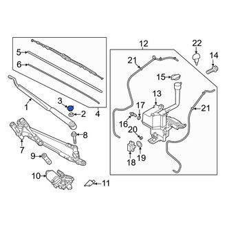 Kia OE - Wiper Arm Cap