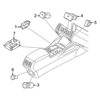 Kia OE - Console - Electrical Components (EX / LX / S / SX / SX Prestige / X-Line EX / X-Line S / X-Line SX Prestige / X-Pro)