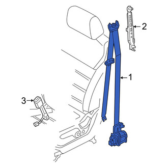 Kia OE - Center Right Seat Belt Lap and Shoulder Belt
