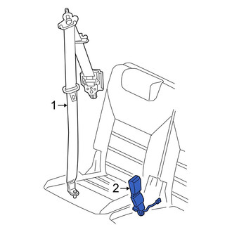 Kia OE - Center Right Seat Belt Receptacle