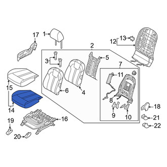 Kia OE - Front Right Seat Cushion Foam