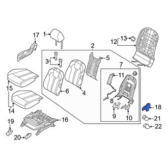 Kia OE - Front Left Outer Seat Trim Panel