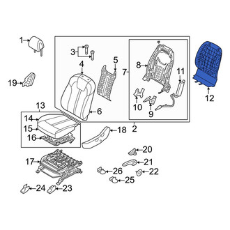 Kia OE - Front Left Seat Back Panel