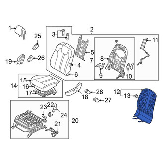 Kia OE - Front Left Seat Back Panel