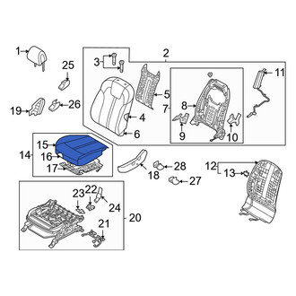 Kia OE - Front Left Seat Cover