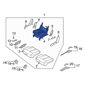 Kia OE - Center Right Seat Track