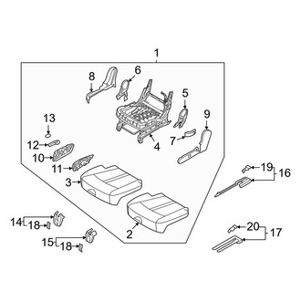 Kia OE - Center Right Seat Cushion Foam