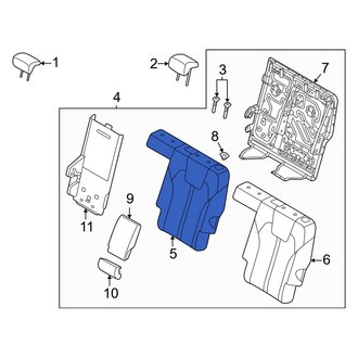 Kia OE - Center Left Seat Back Cushion