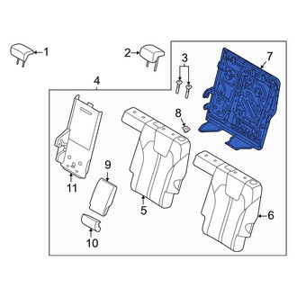 Kia OE - Center Left Seat Back Frame