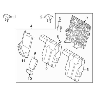 Kia OE - Center Left Seat Back Assembly