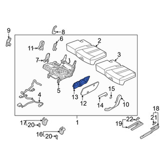 Kia OE - Center Left Seat Trim Panel Bracket