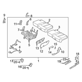 Kia OE - Center Left Seat Cushion Foam