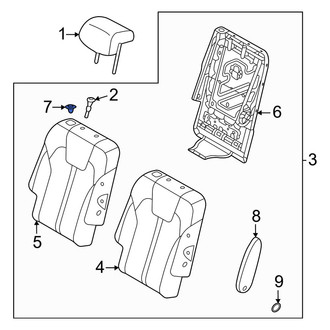 Kia OE - Center Right Power Seat Switch