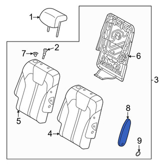 Kia OE - Center Right Seat Armrest